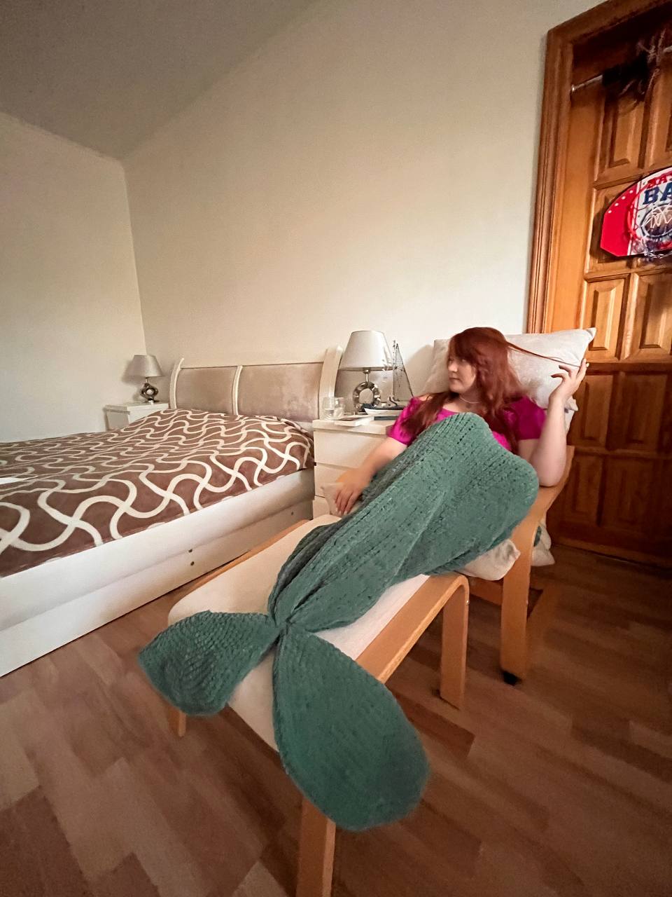 Mermaid tail blanket
