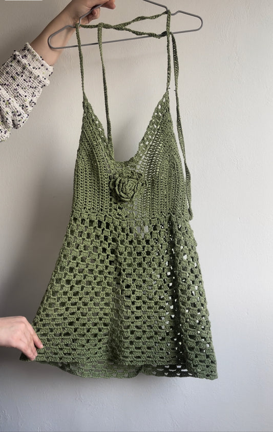 Crochet haki dress