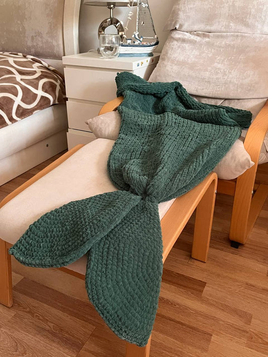 Mermaid tail blanket