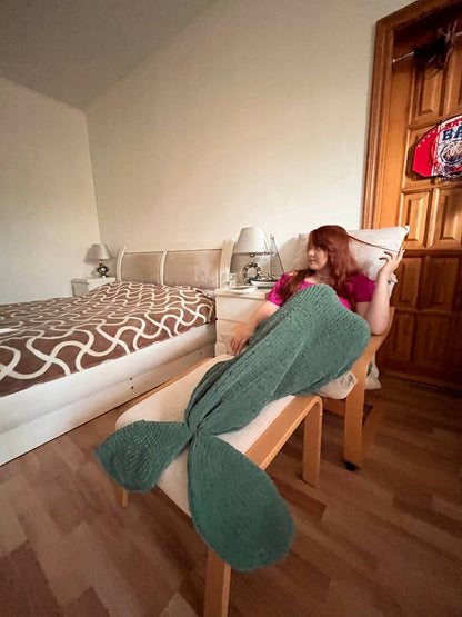 Mermaid tail blanket