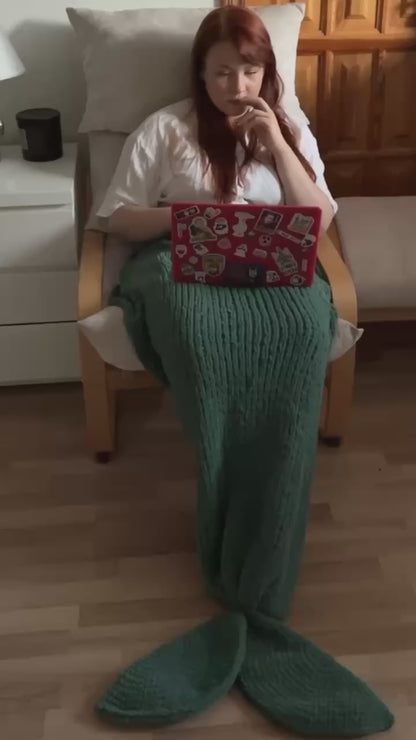 Mermaid tail blanket